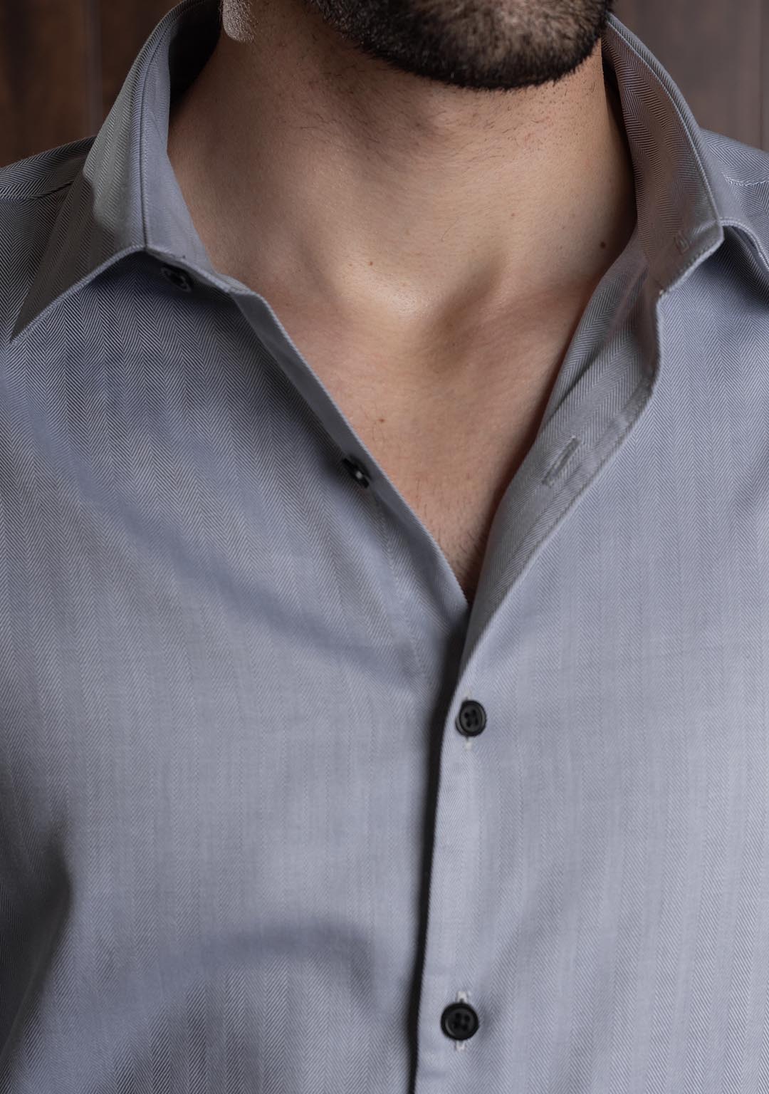 Titanium Grey Herringbone
