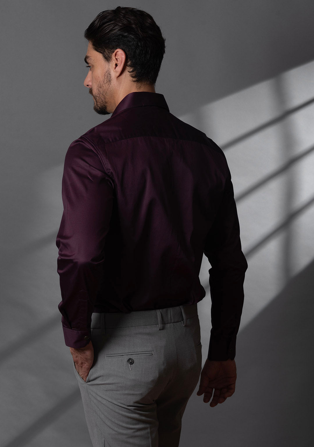 Classic Shirt in Italian Plum