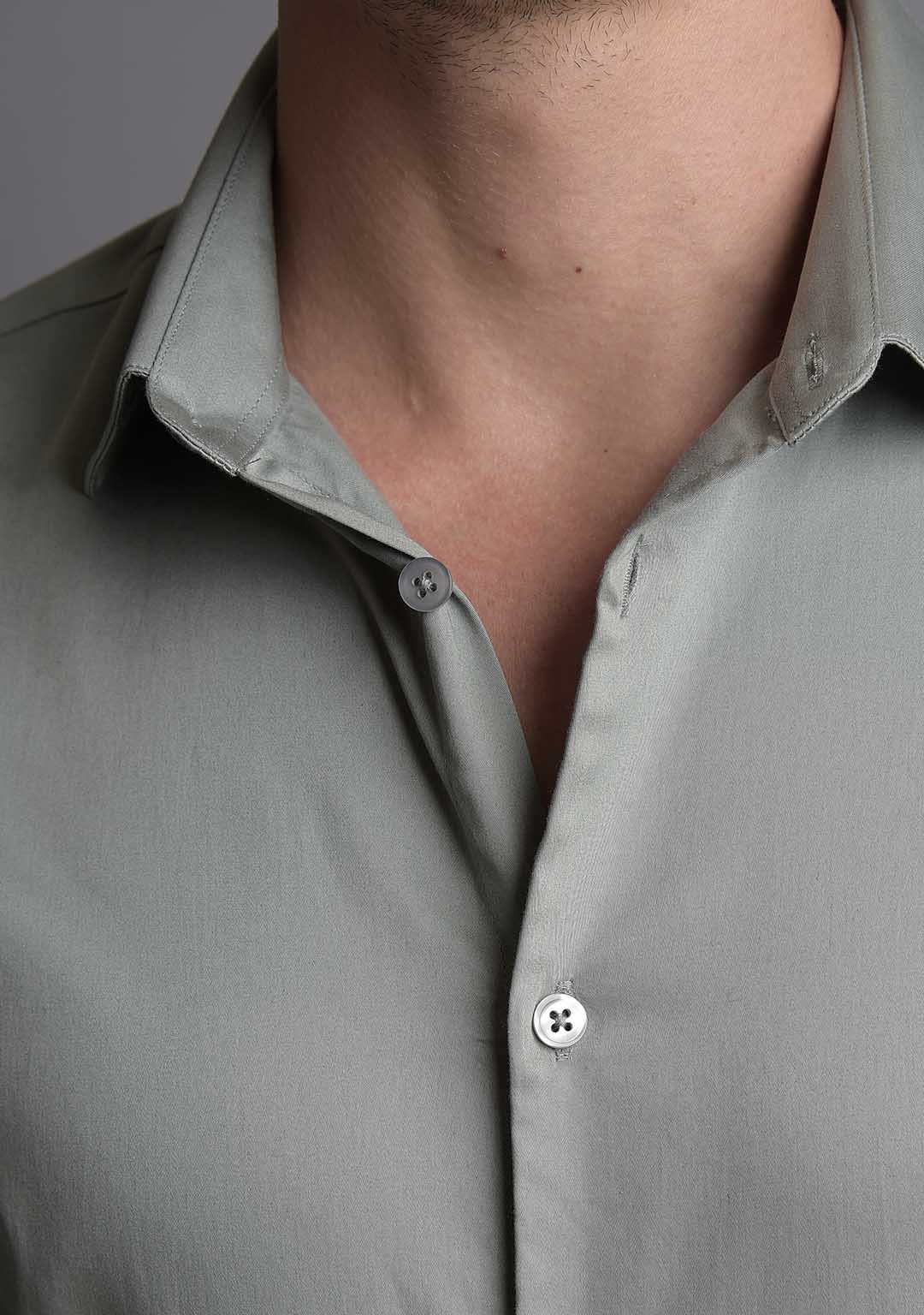 Classic Shirt in Slate Green