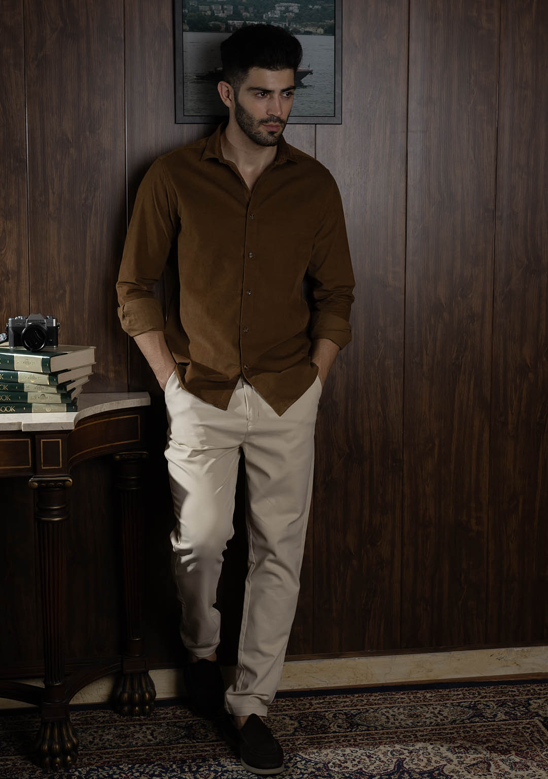 Corduroy Shirt in Chocolate Malt