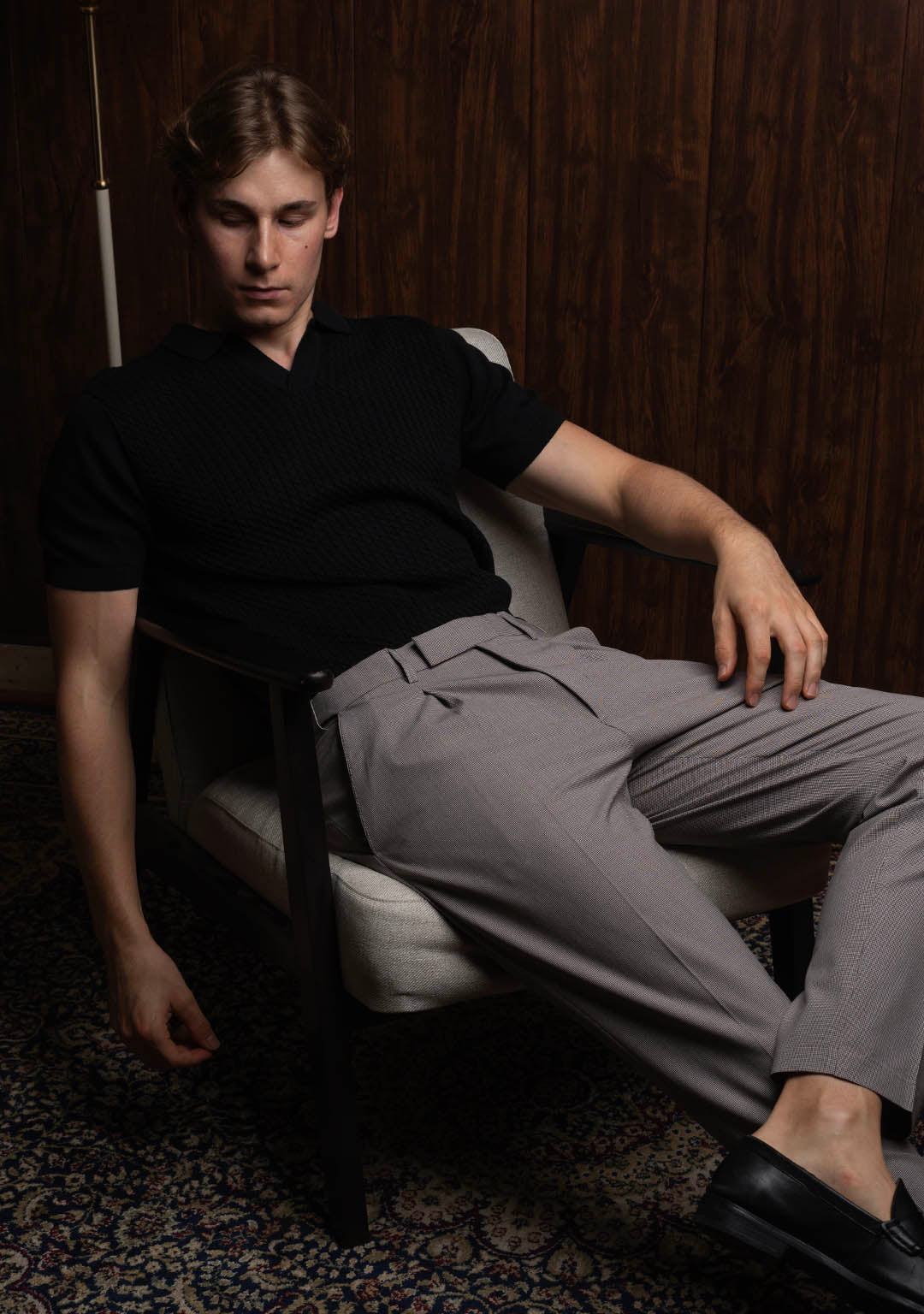 Elite Trousers in Micro Checks