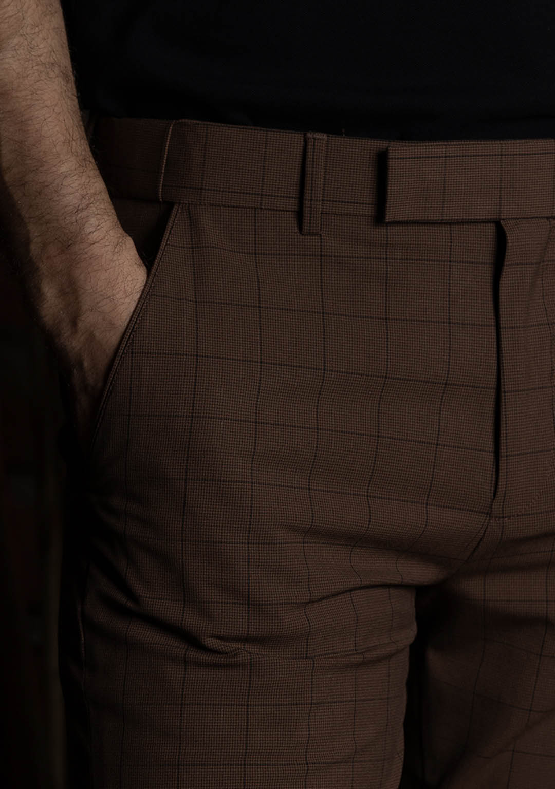Elite Trousers in Classic Brown Checks