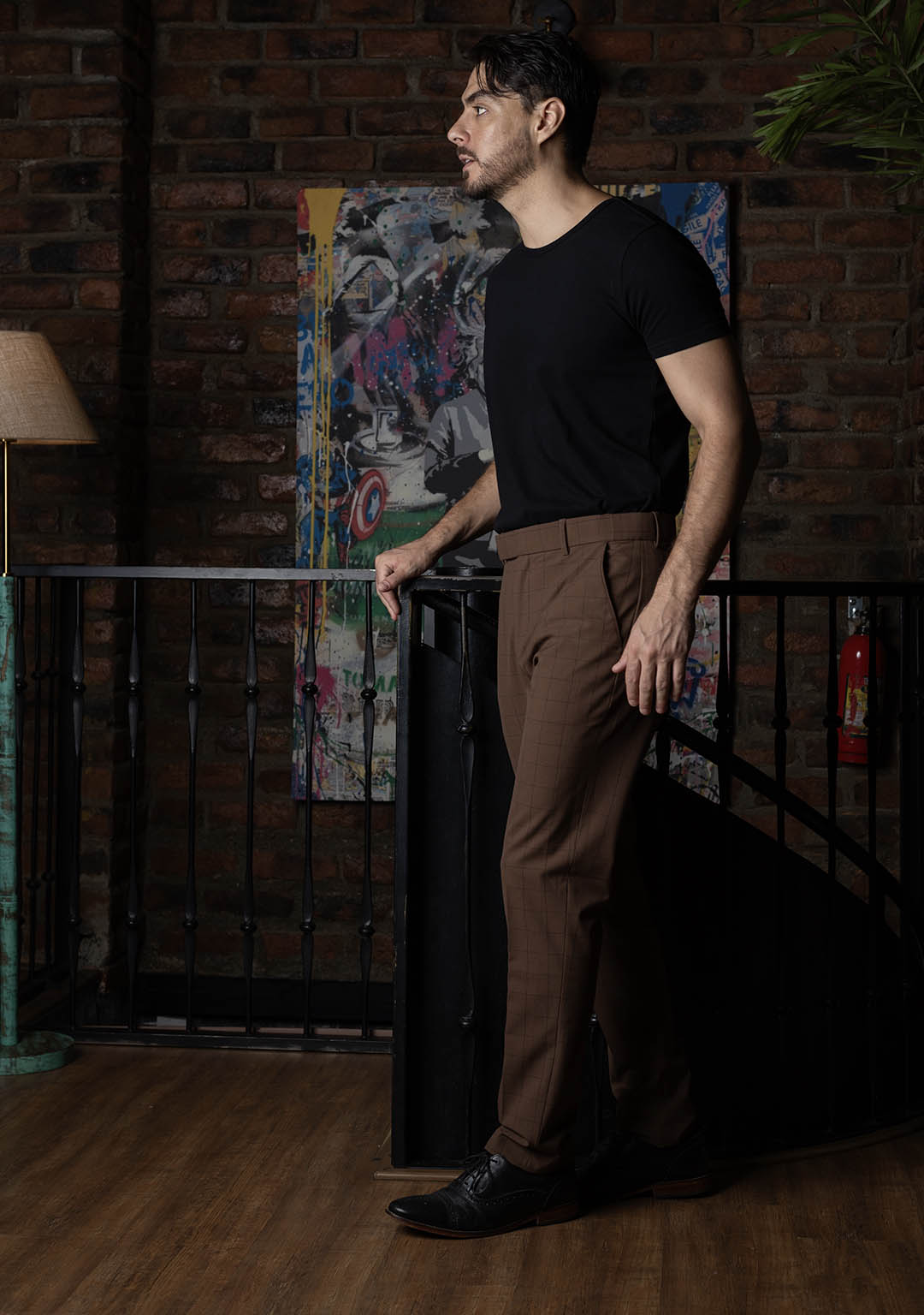 Elite Trousers in Classic Brown Checks