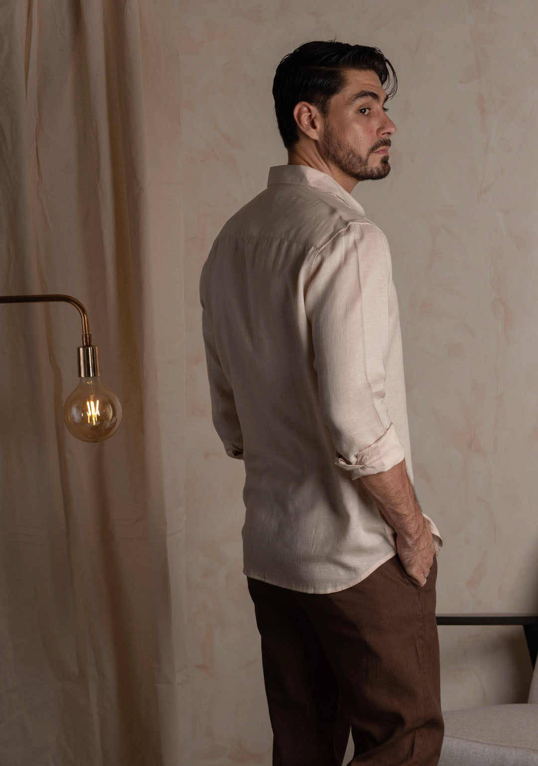 Hemp Shirt in Ivory