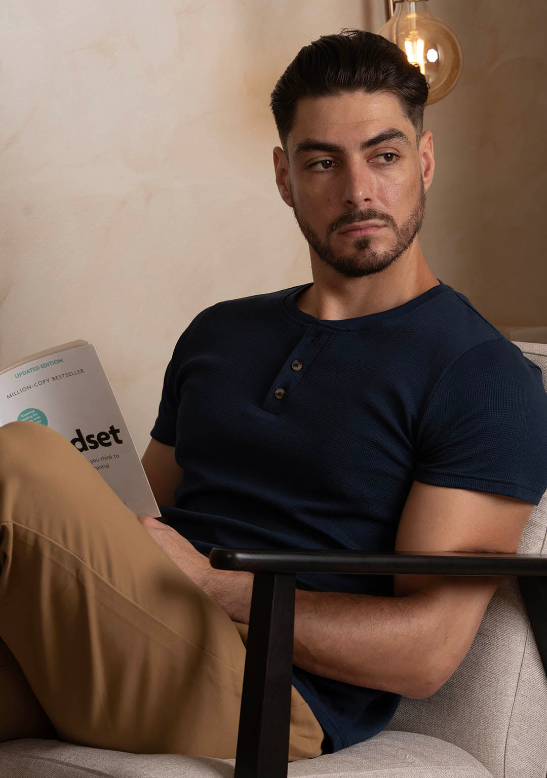 Henley in Déja Vu Blue