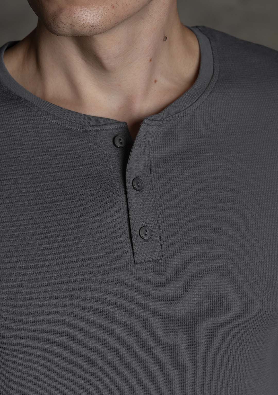 Henley in Neutral Grey
