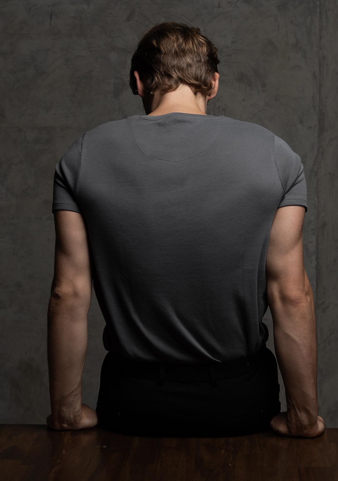 Henley in Neutral Grey