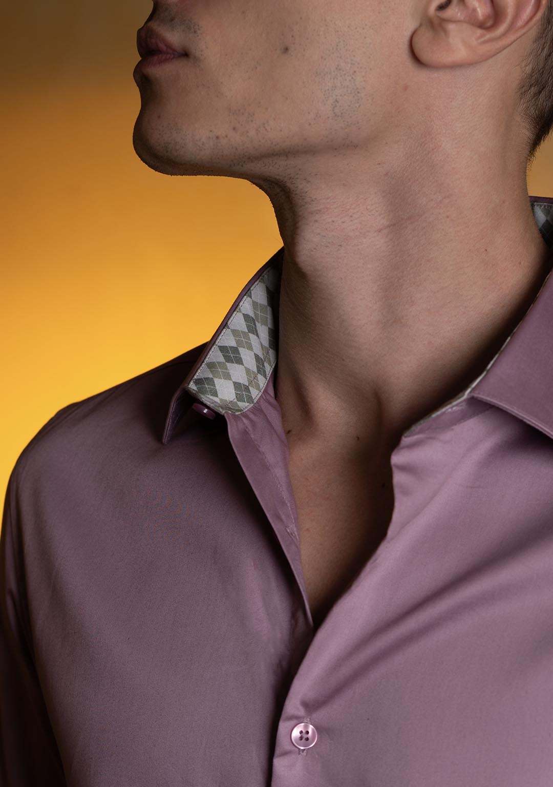 Mauve with Argyle