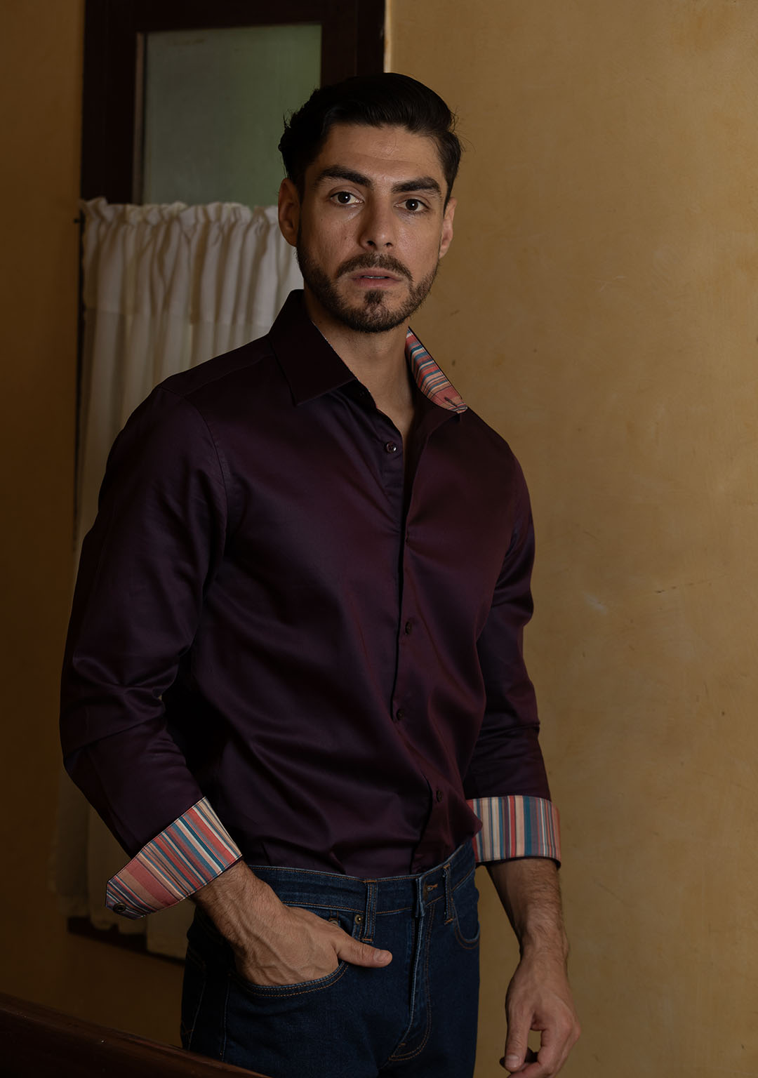 Royale Burgundy with Stripes