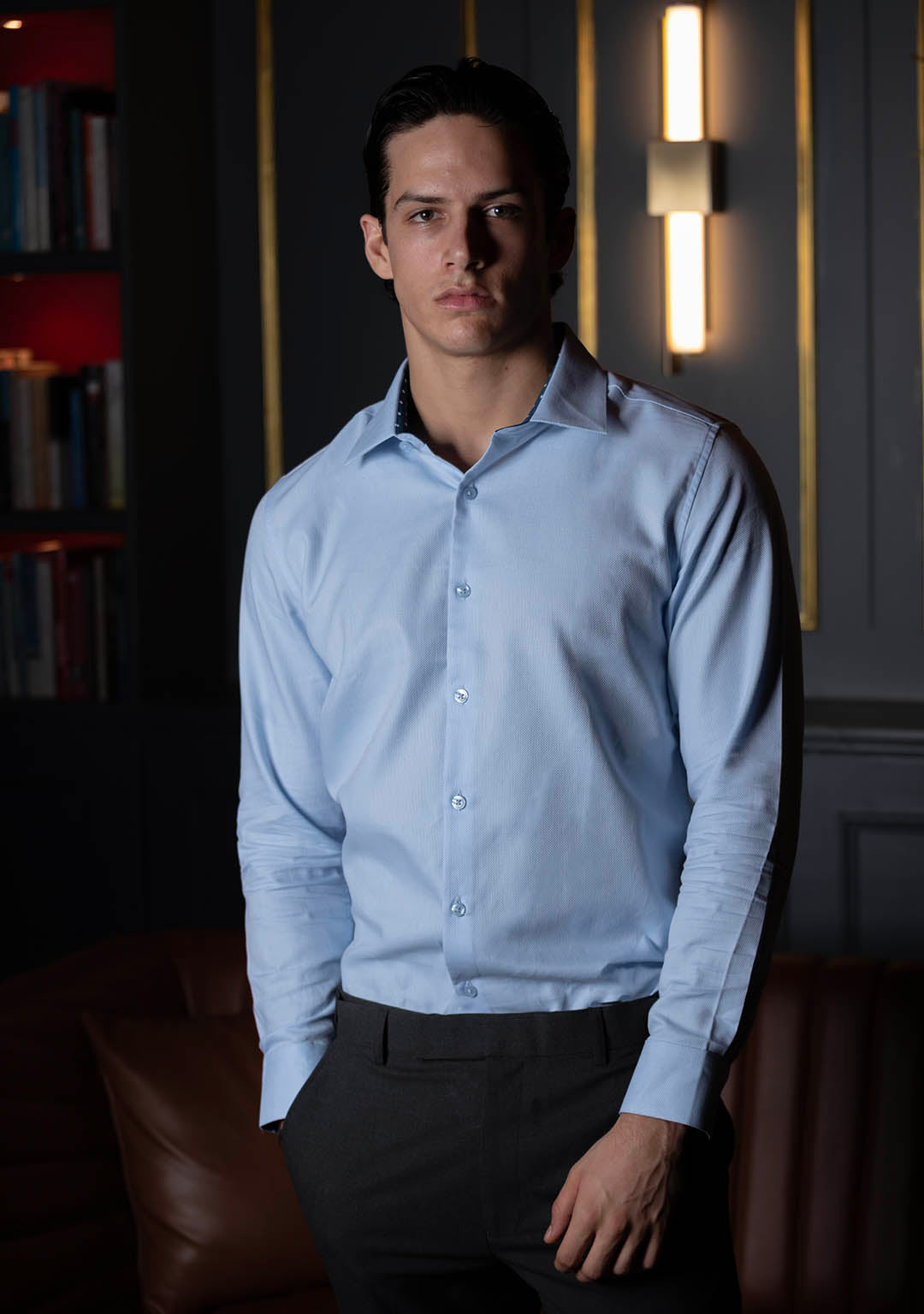 Sky Blue with Polka Dot