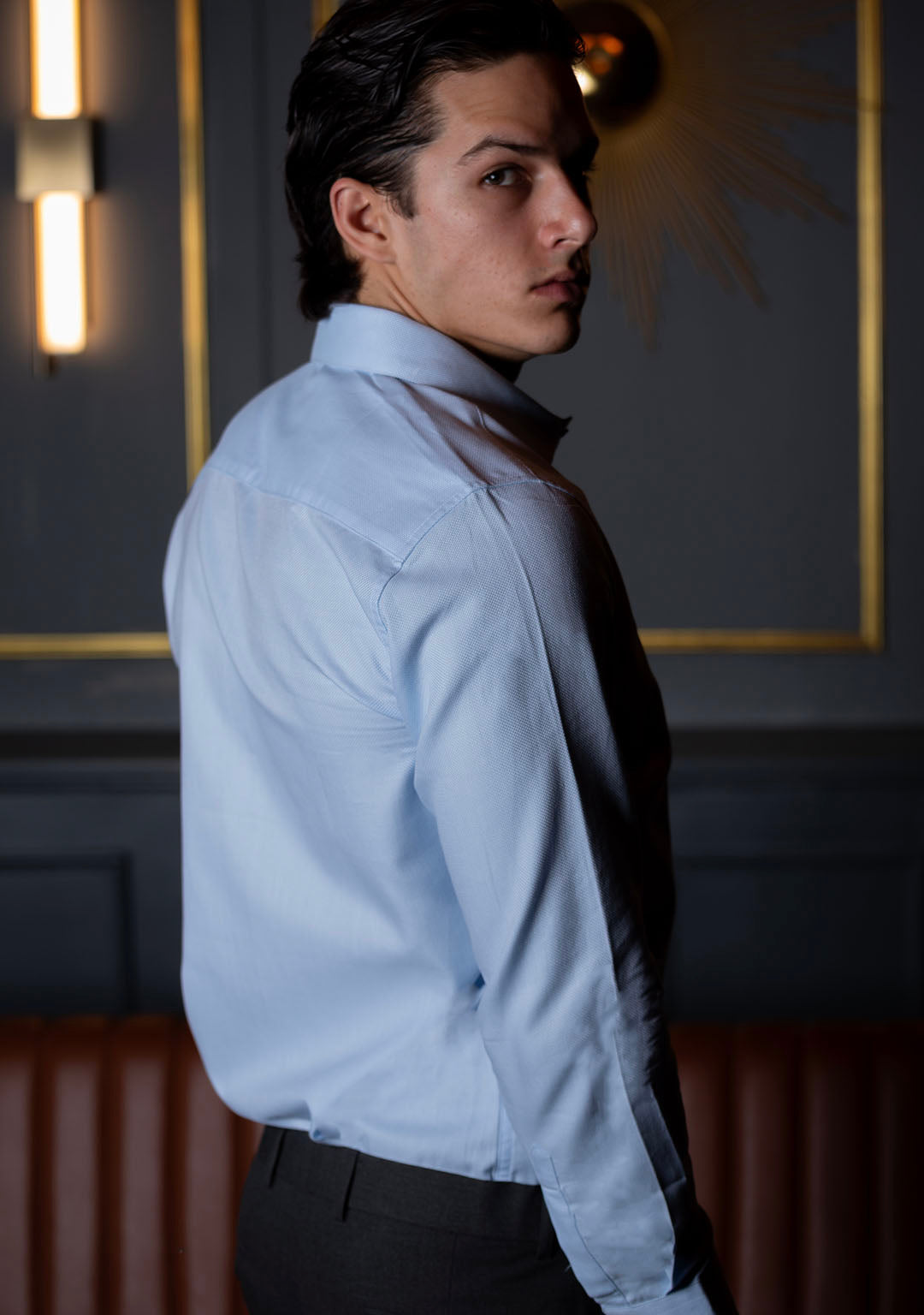 Sky Blue with Polka Dot