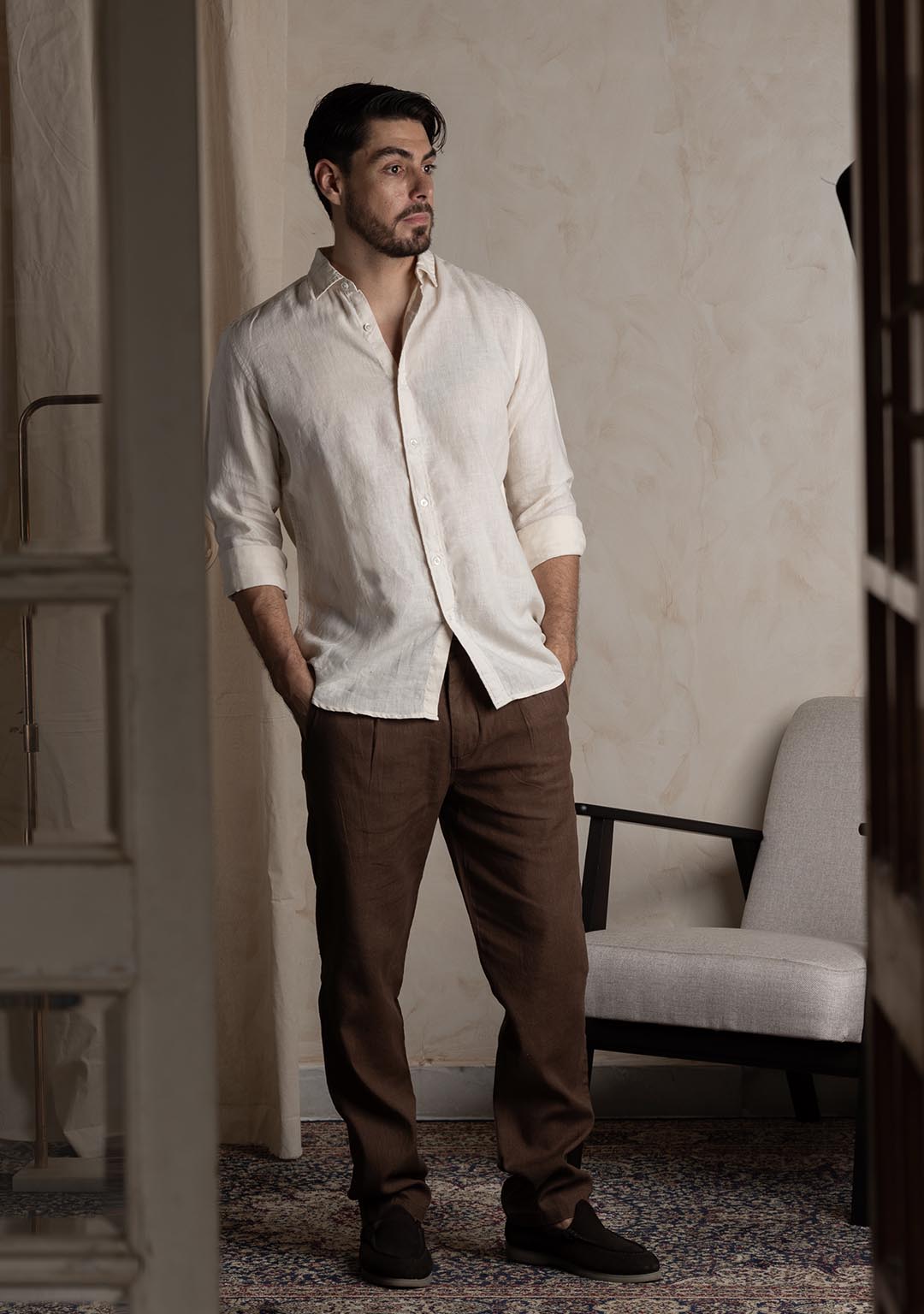 Linen Shirt in Natural