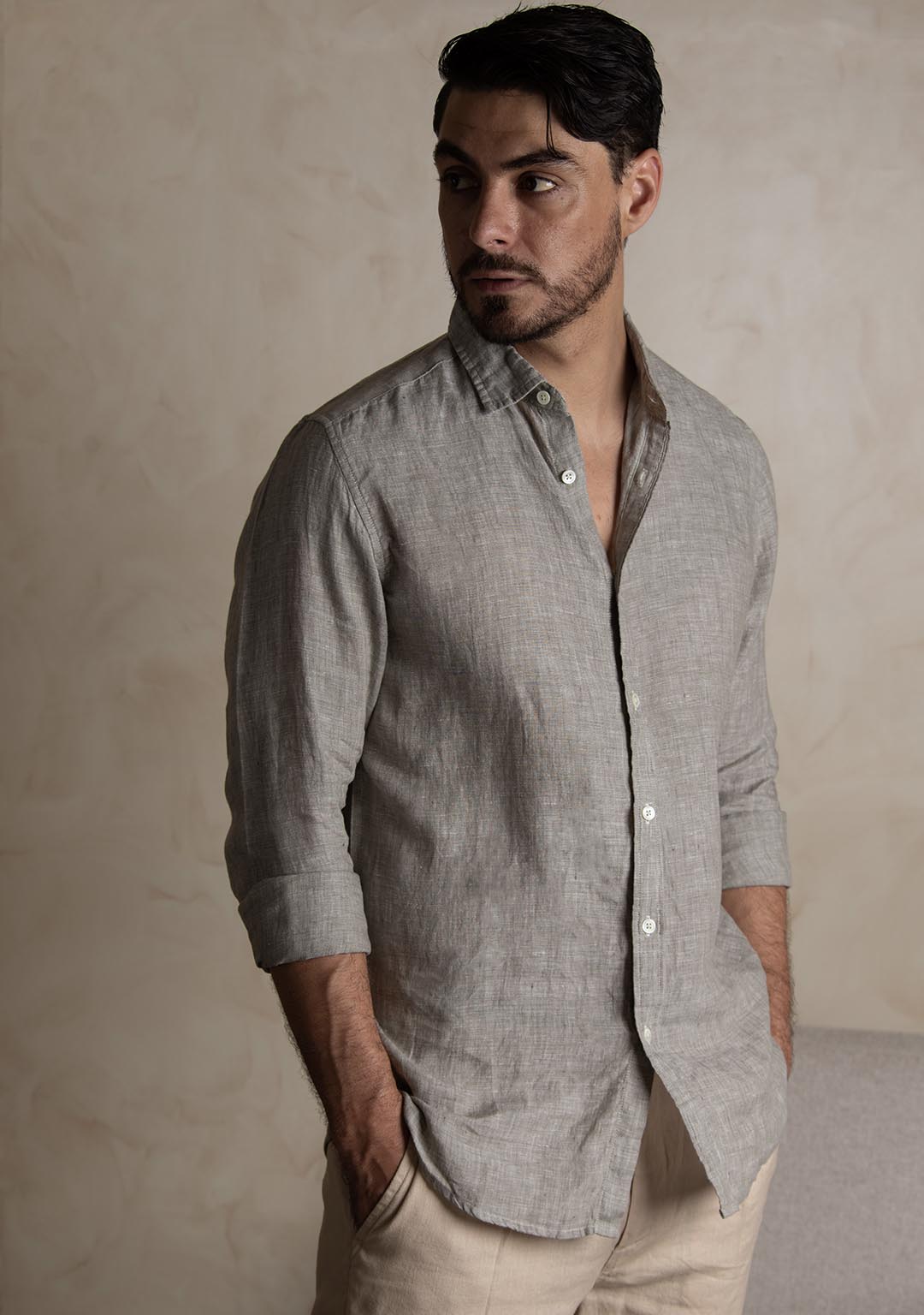 Linen Shirt in Sage