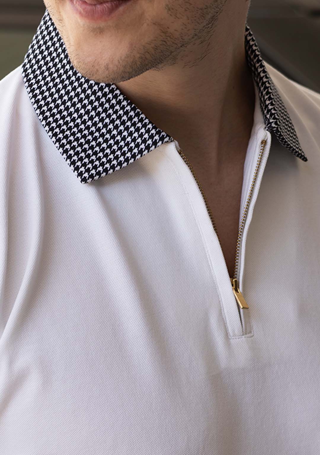 Luxury Polo in Houndstooth