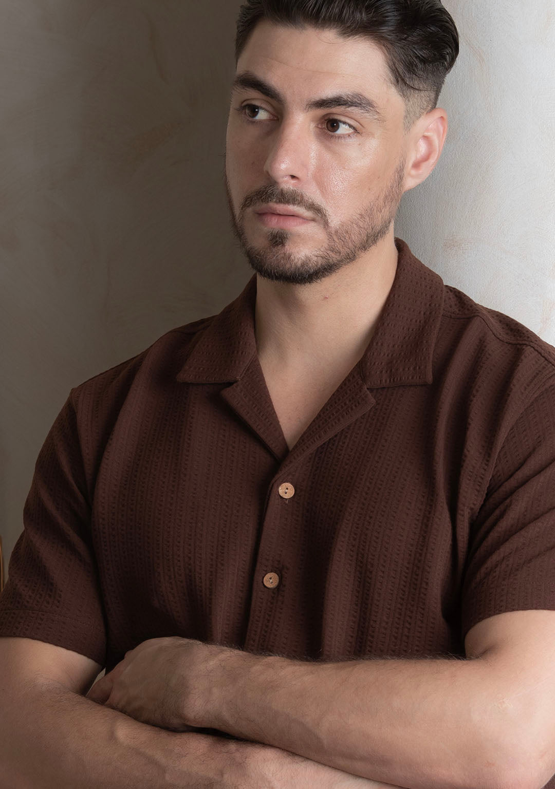 Nimbus Cuban Shirt in Dark Chocolate