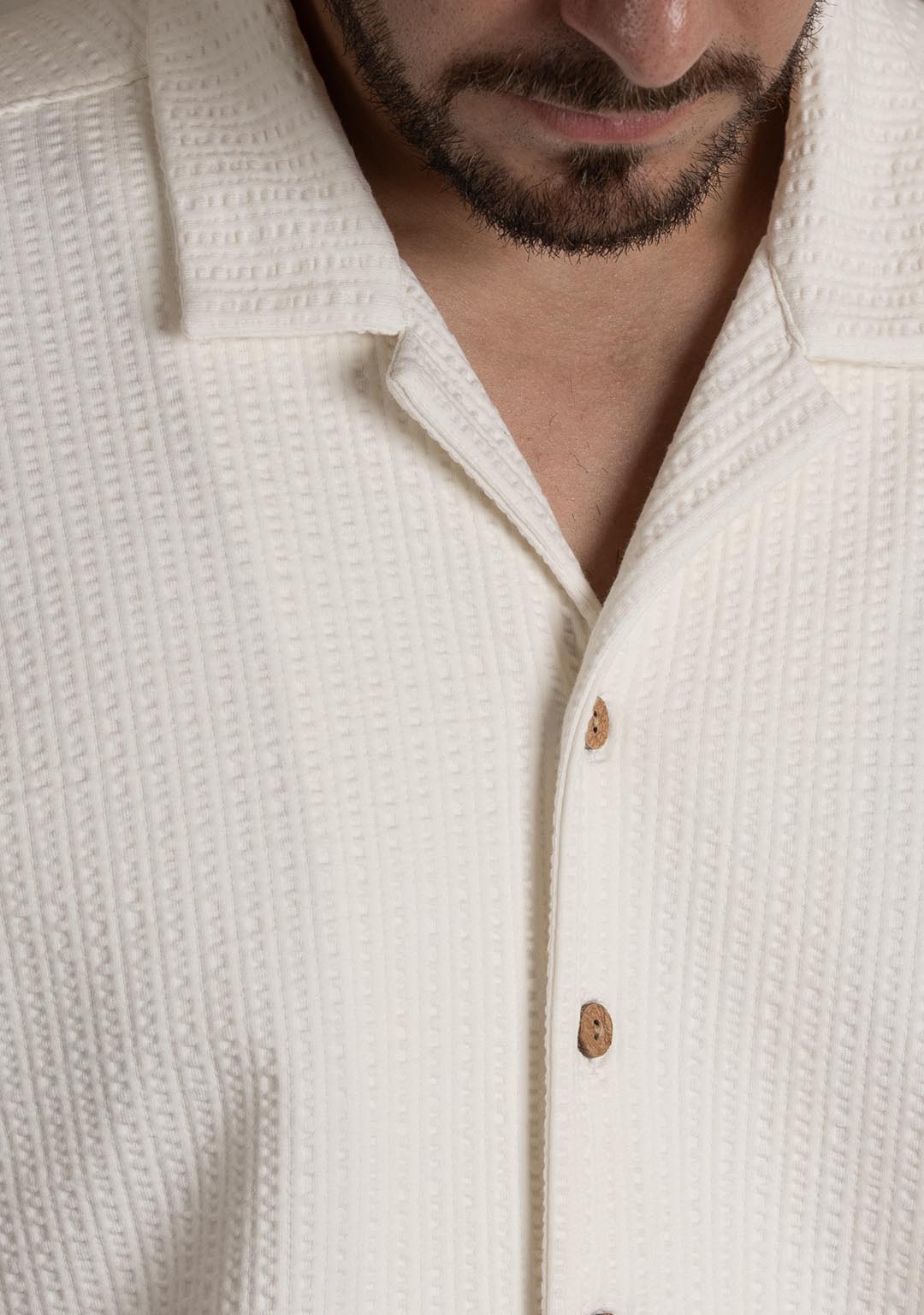 Nimbus Cuban Shirt in Ecru