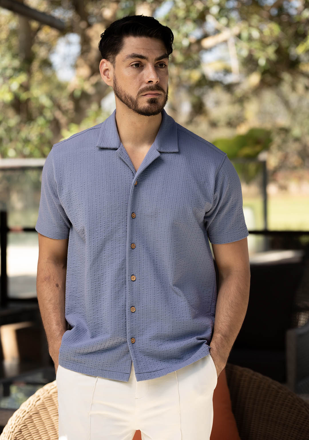 Cuban Shirt in Niagara Mist - Aristobrat