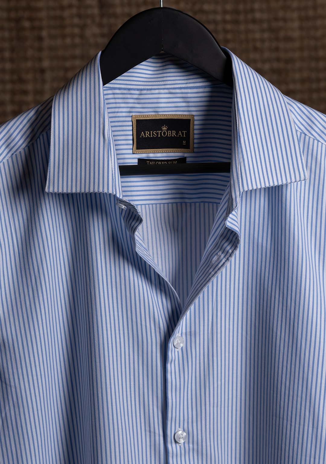 Pencil Striped Shirt in Parisian Blue