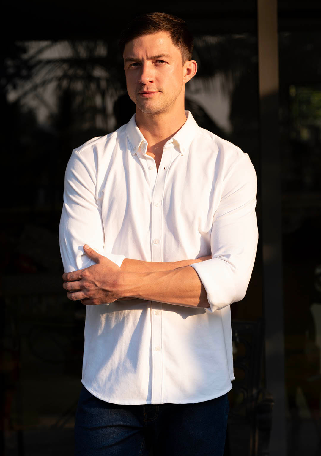 Piqué Shirt in White