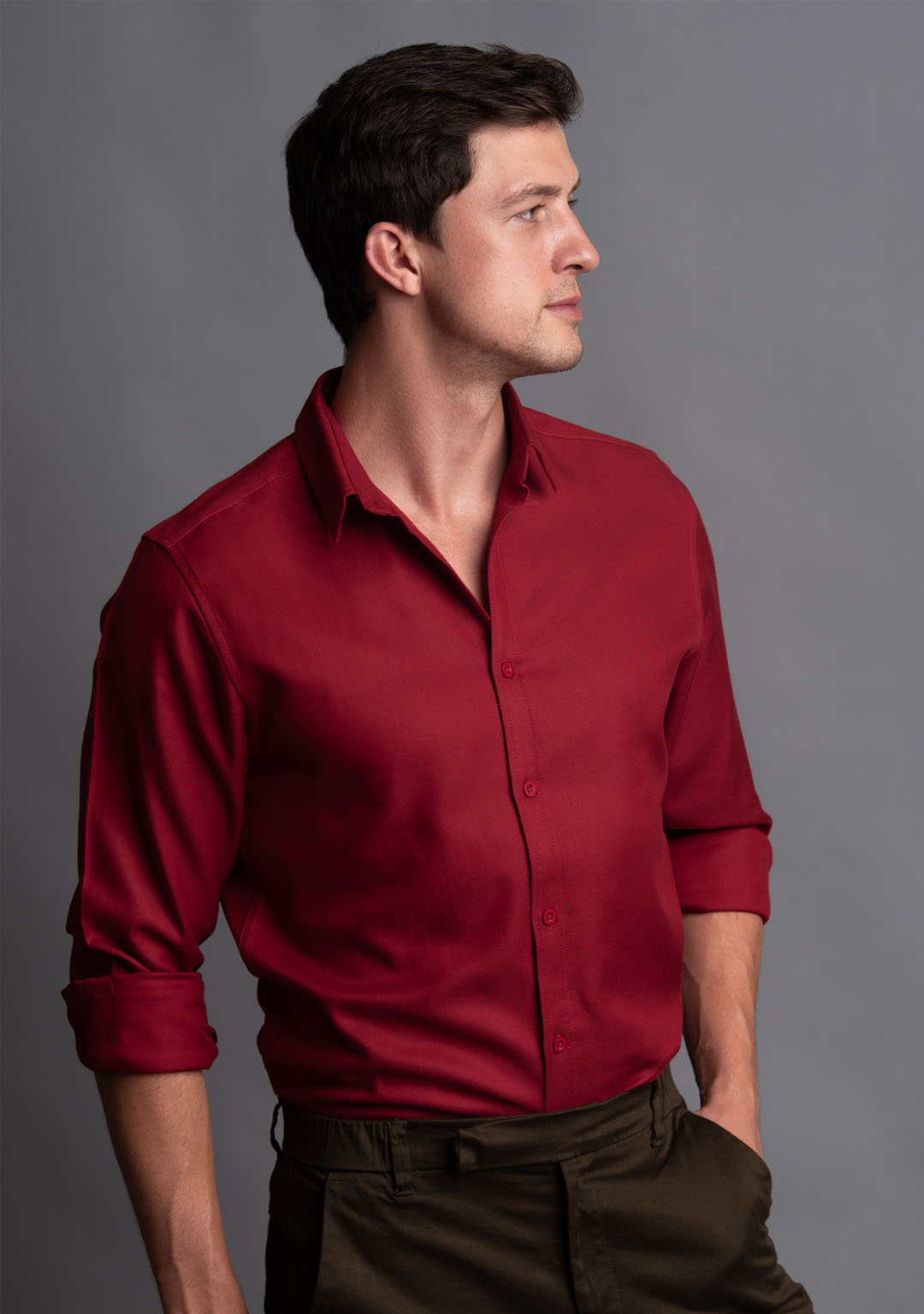 Tencel™ Shirt in Salsa