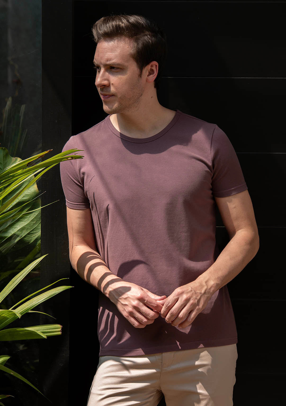 Piqué T-Shirt in Açaí