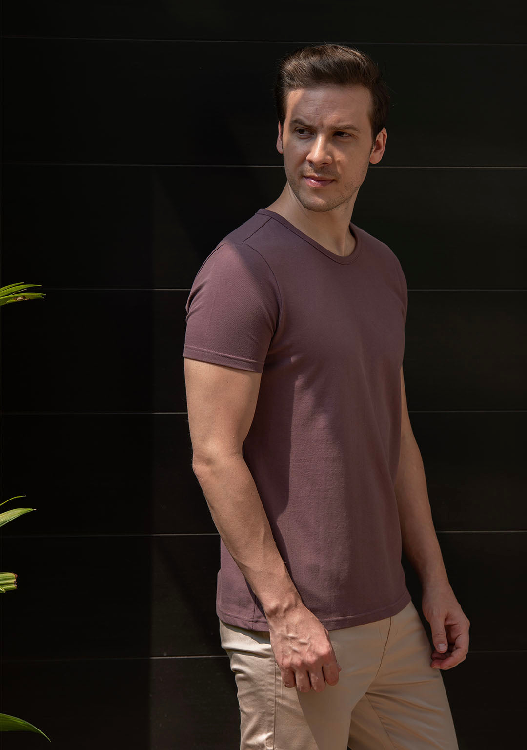 Piqué T-Shirt in Açaí