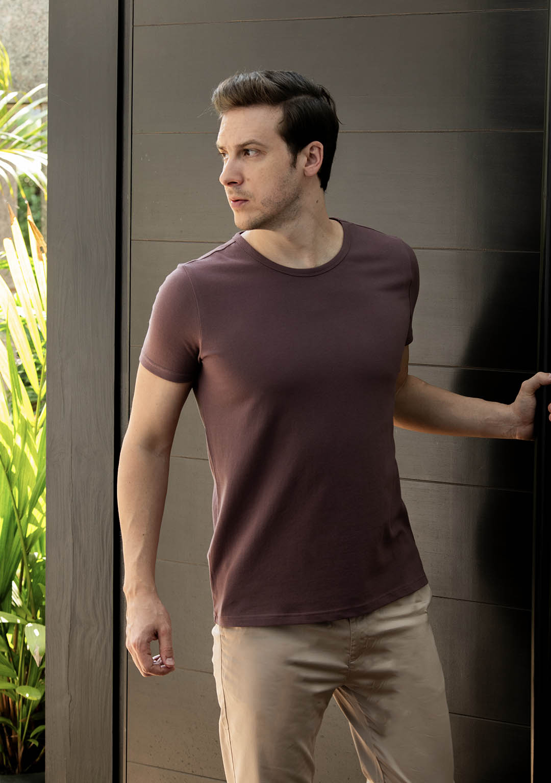 Piqué T-Shirt in Açaí