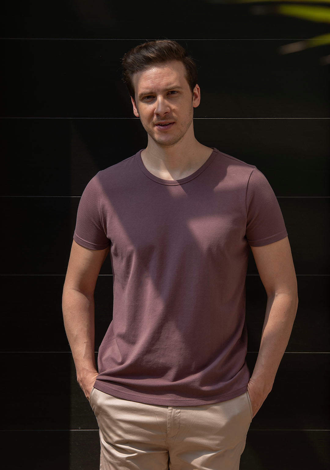 Piqué T-Shirt in Açaí