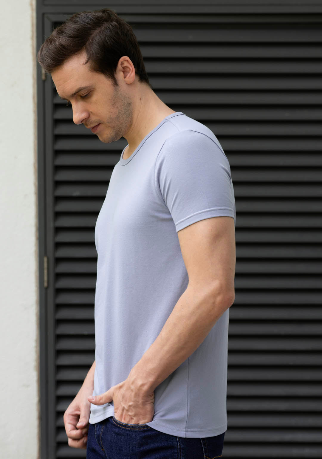 Piqué T-Shirt in Cosmic Sky