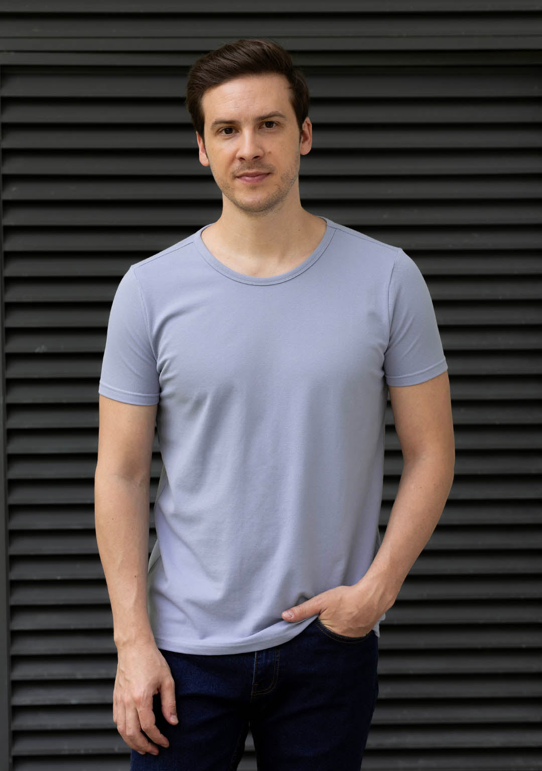 Piqué T-Shirt in Cosmic Sky