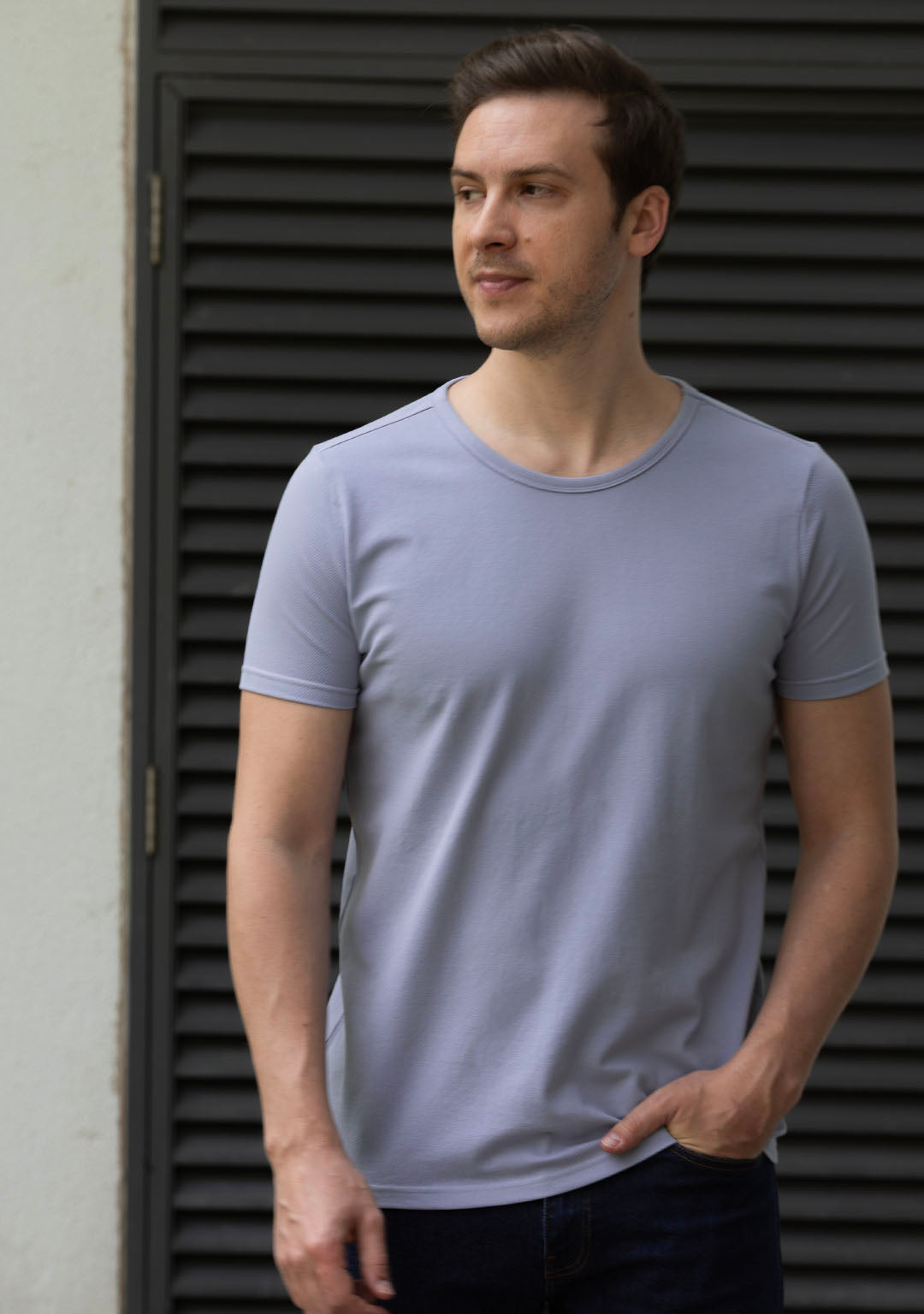 Piqué T-Shirt in Cosmic Sky