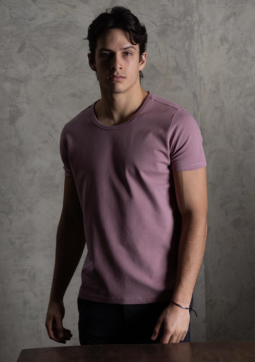 Piqué T-Shirt in Dusky Orchid - Aristobrat