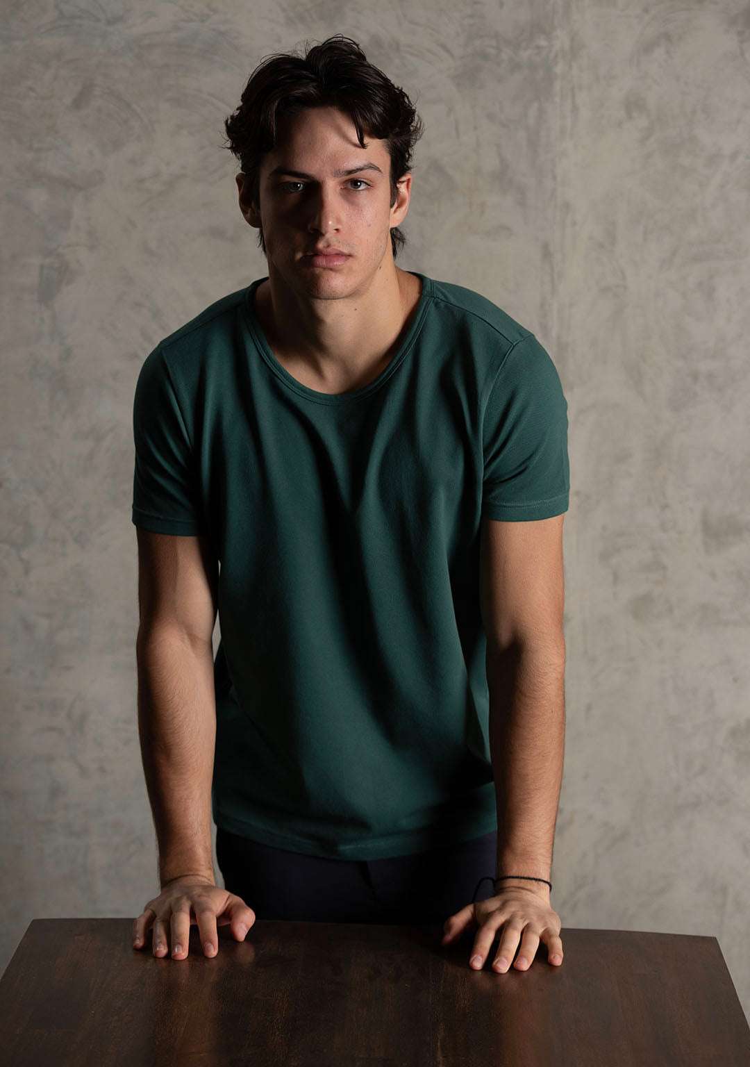 Piqué T-Shirt in Pacific Green