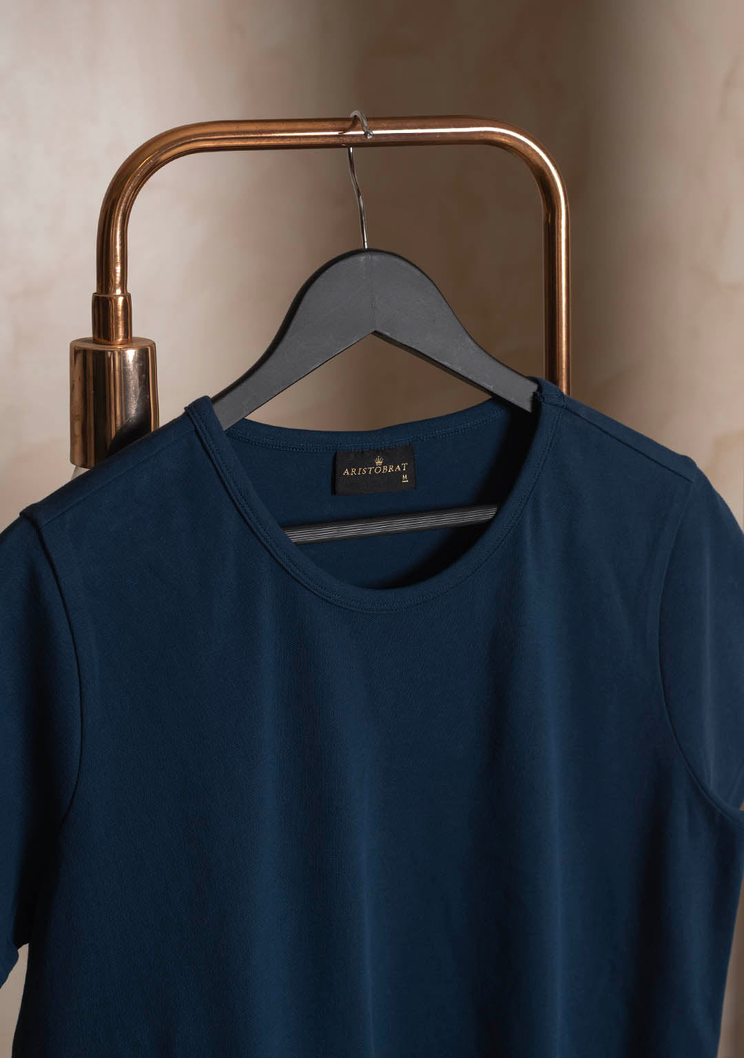 Piqué T-Shirt in Titan Blue