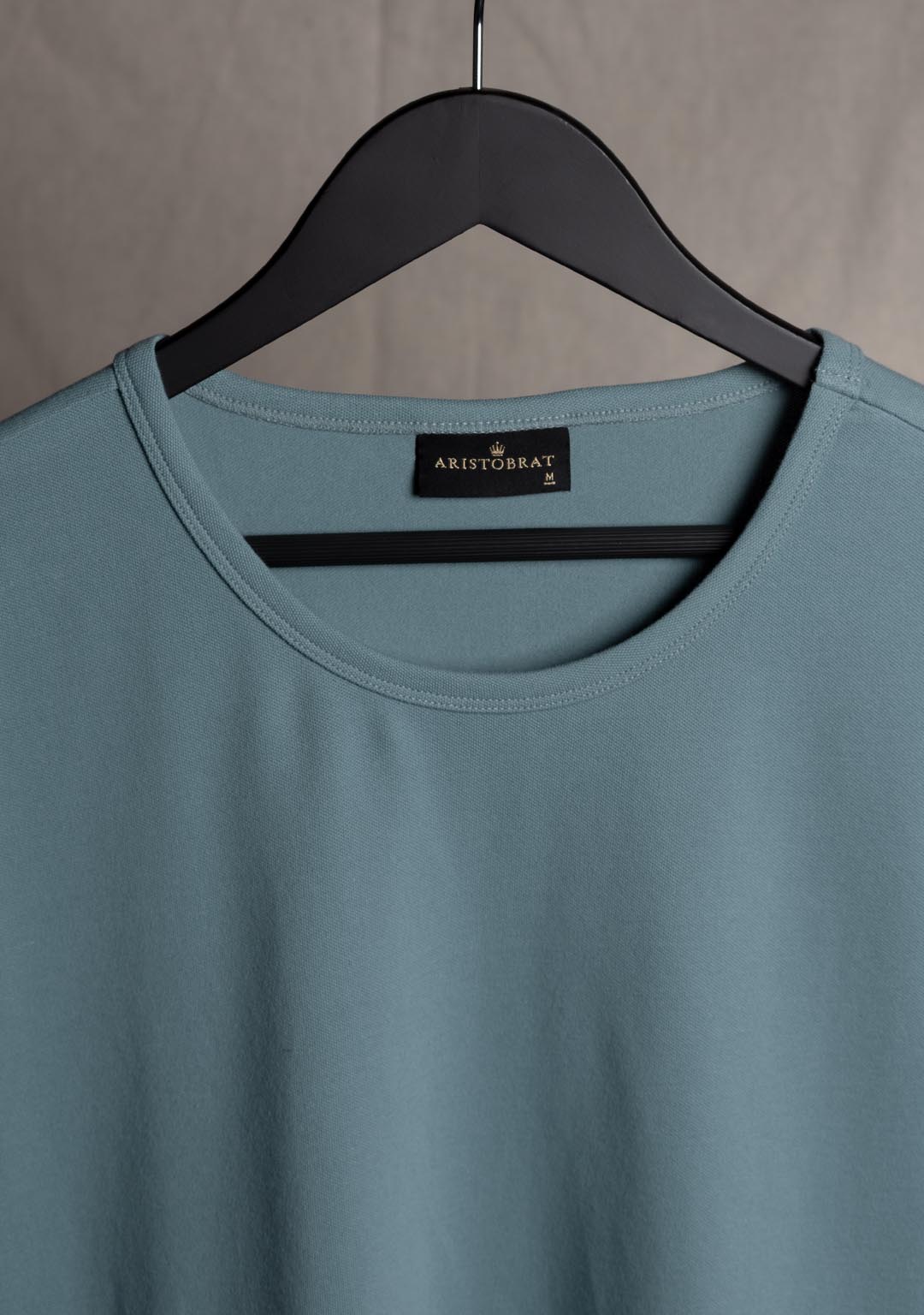 Piqué T-Shirt in Blue Marine