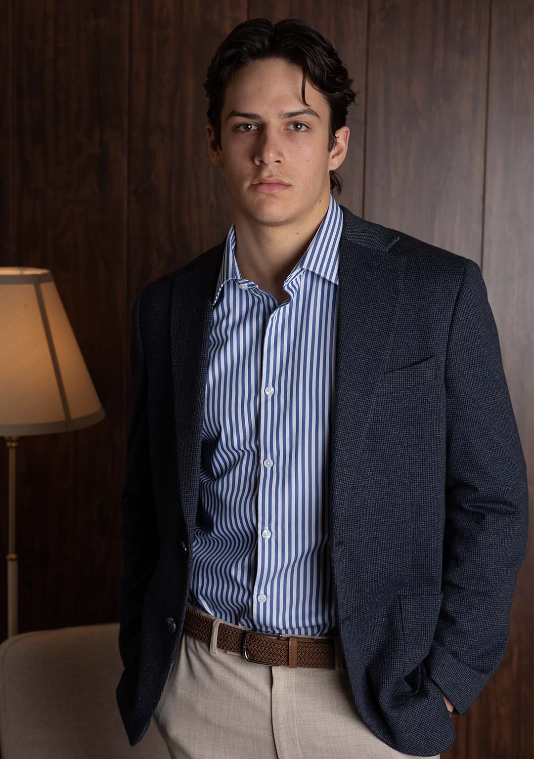 Striped Shirt in Estate Blue