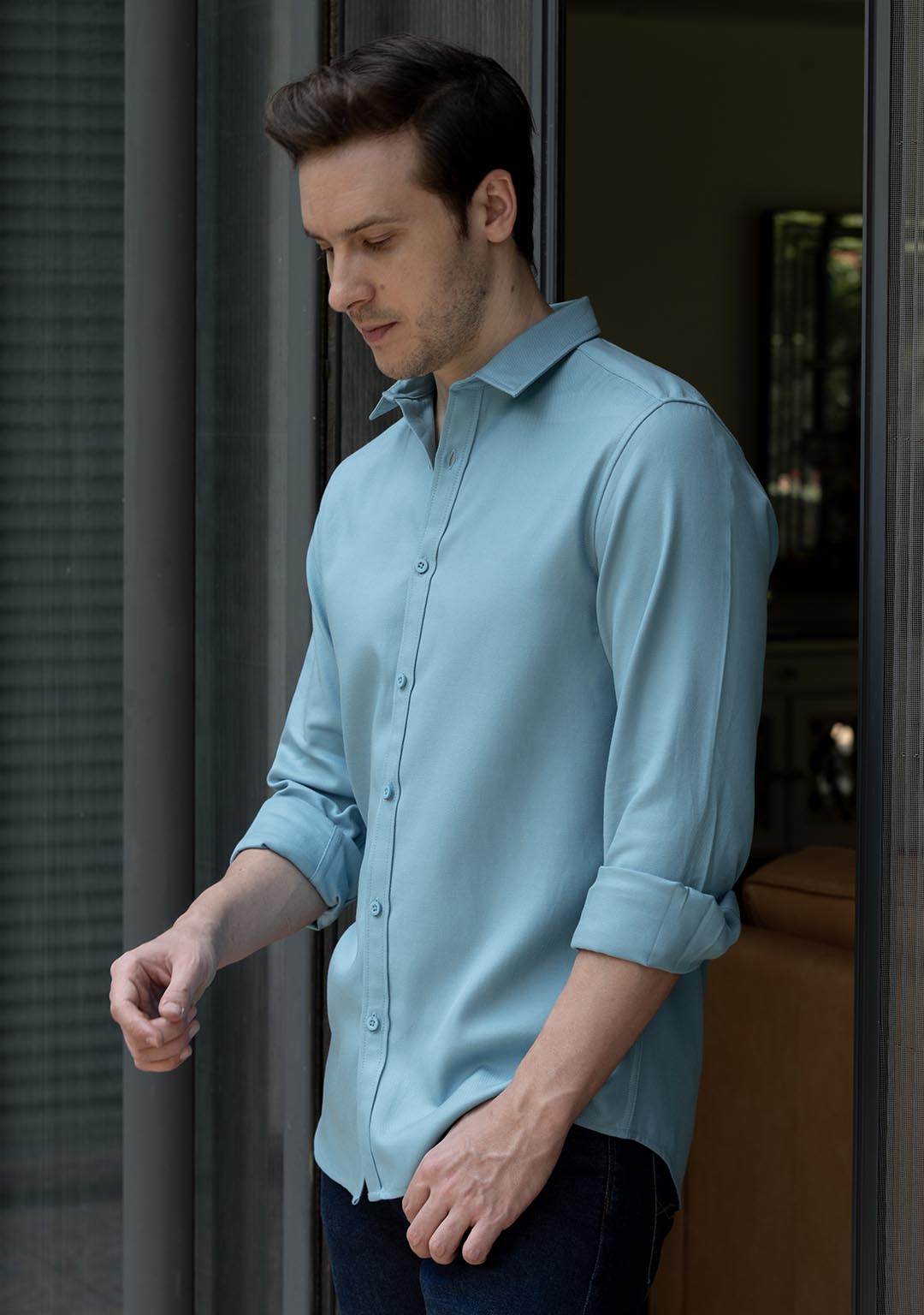 Tencel™ Shirt in Niagara Blue