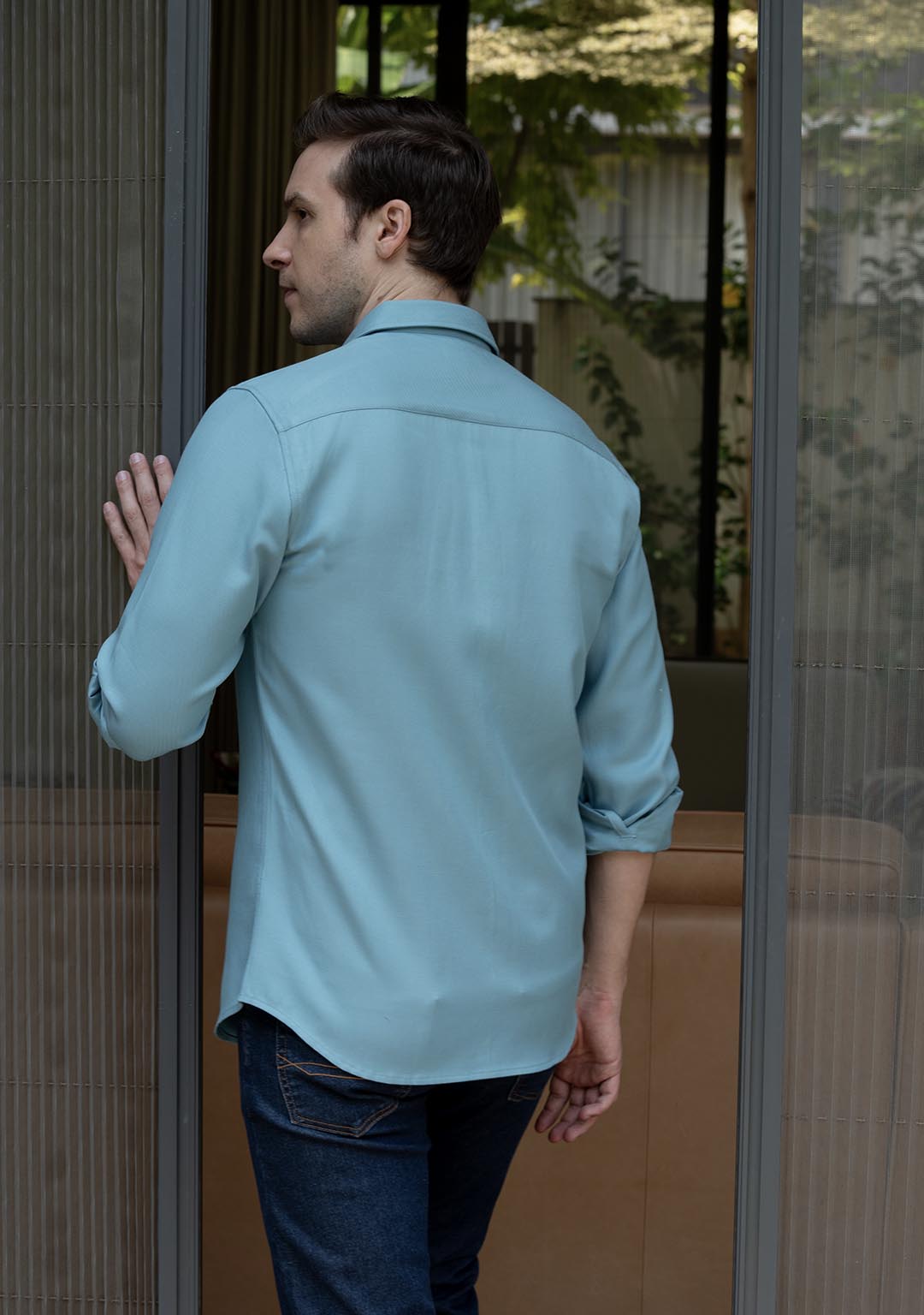 Tencel™ Shirt in Niagara Blue