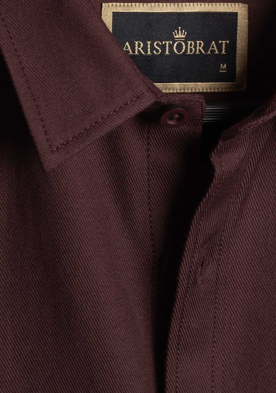 Tencel™ Shirt in Bitter Chocolate
