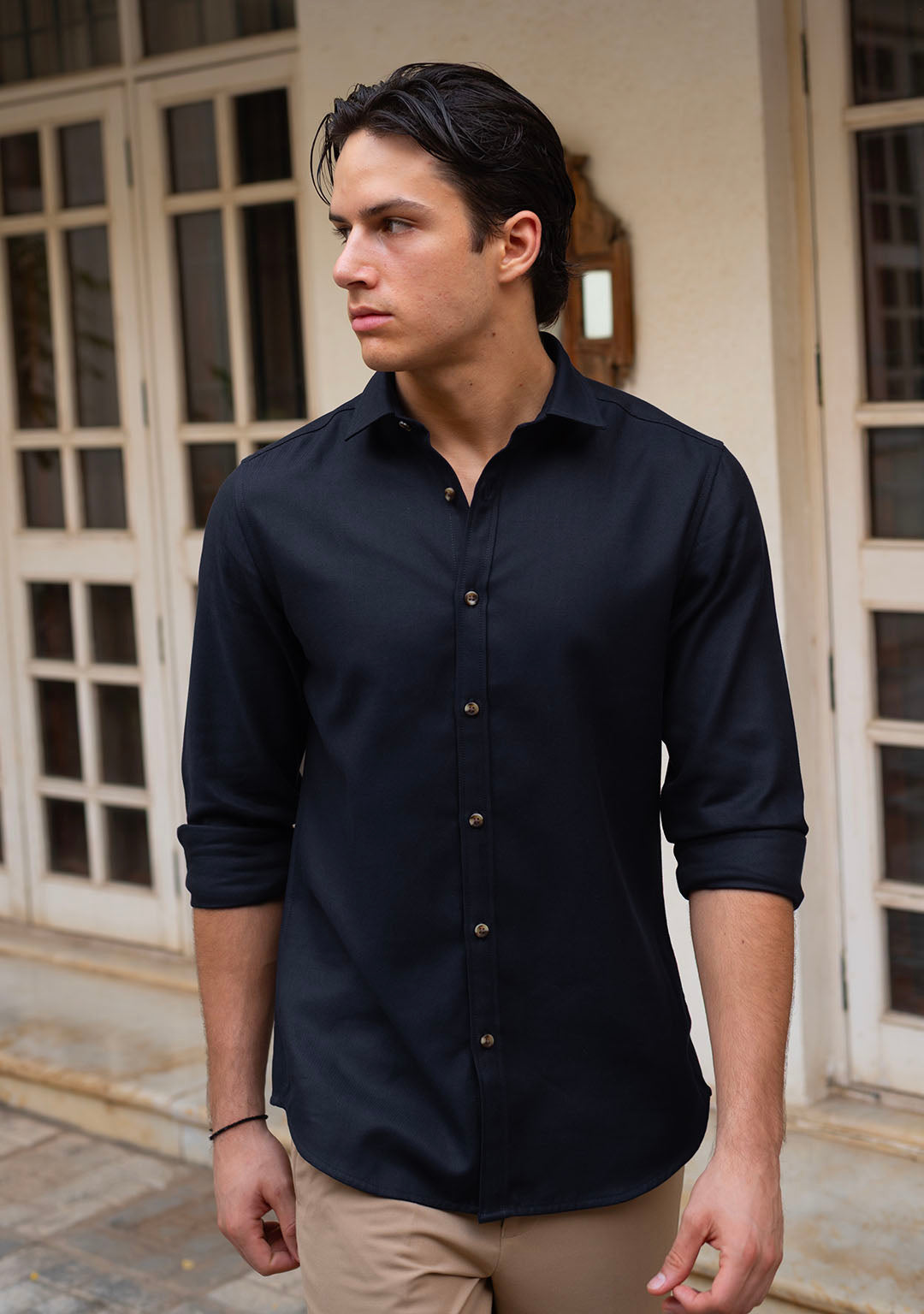 Tencel™ Shirt in Midnight Blue