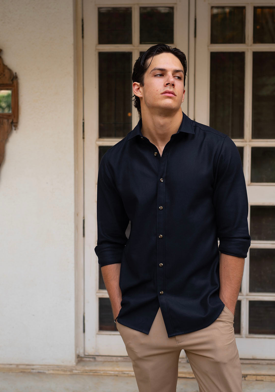 Tencel™ Shirt in Midnight Blue