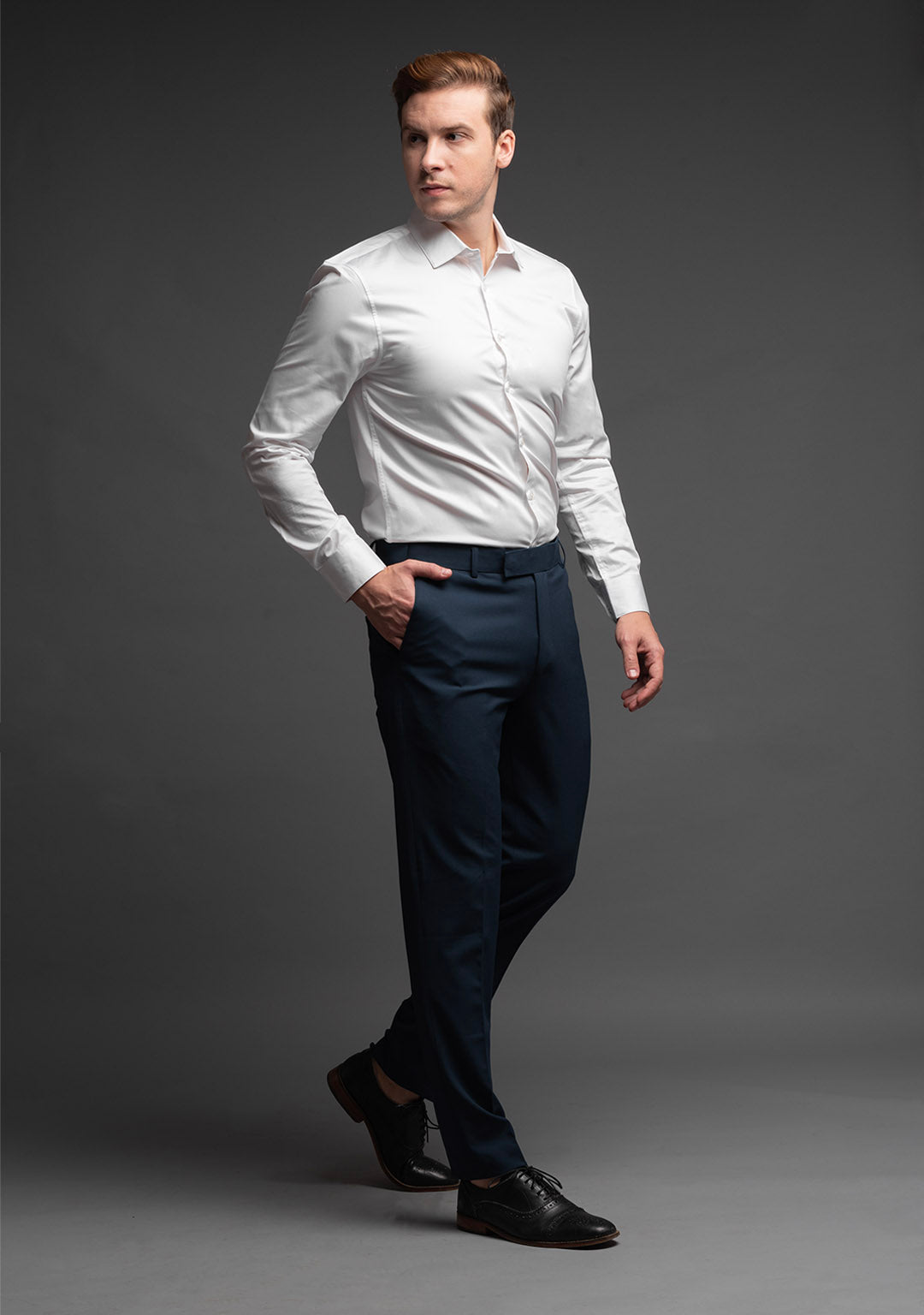 Elite Trousers in Oxford Blue