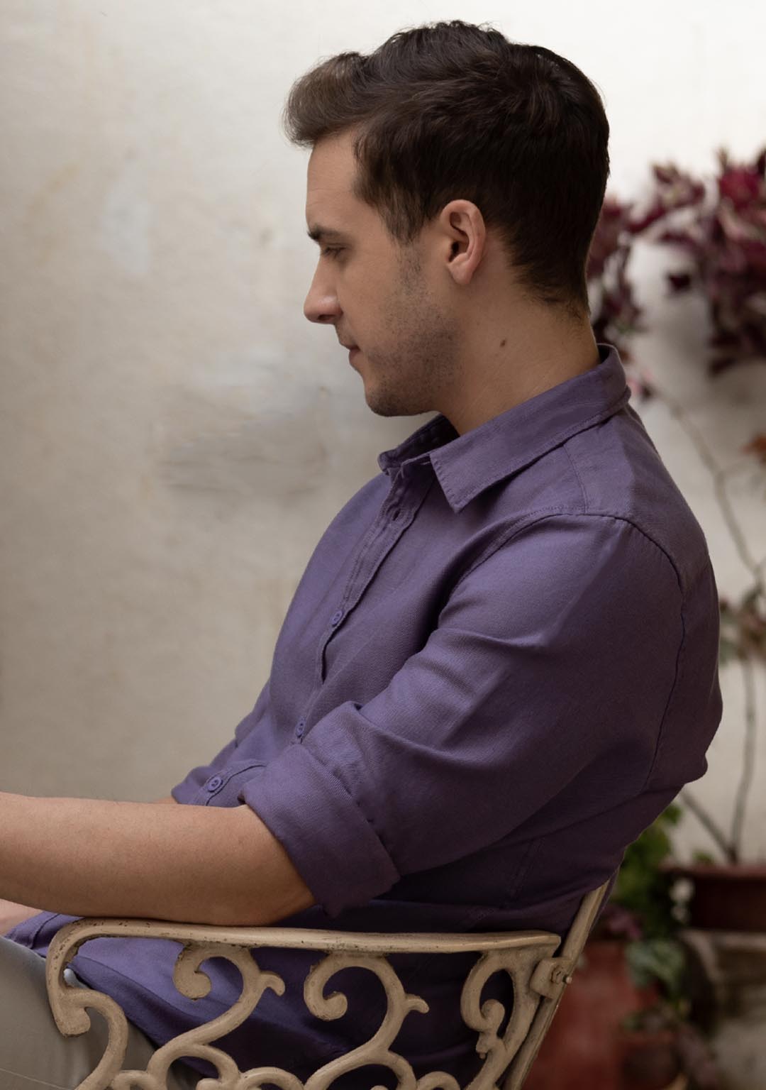 Tencel™ Shirt in Mulberry - Aristobrat
