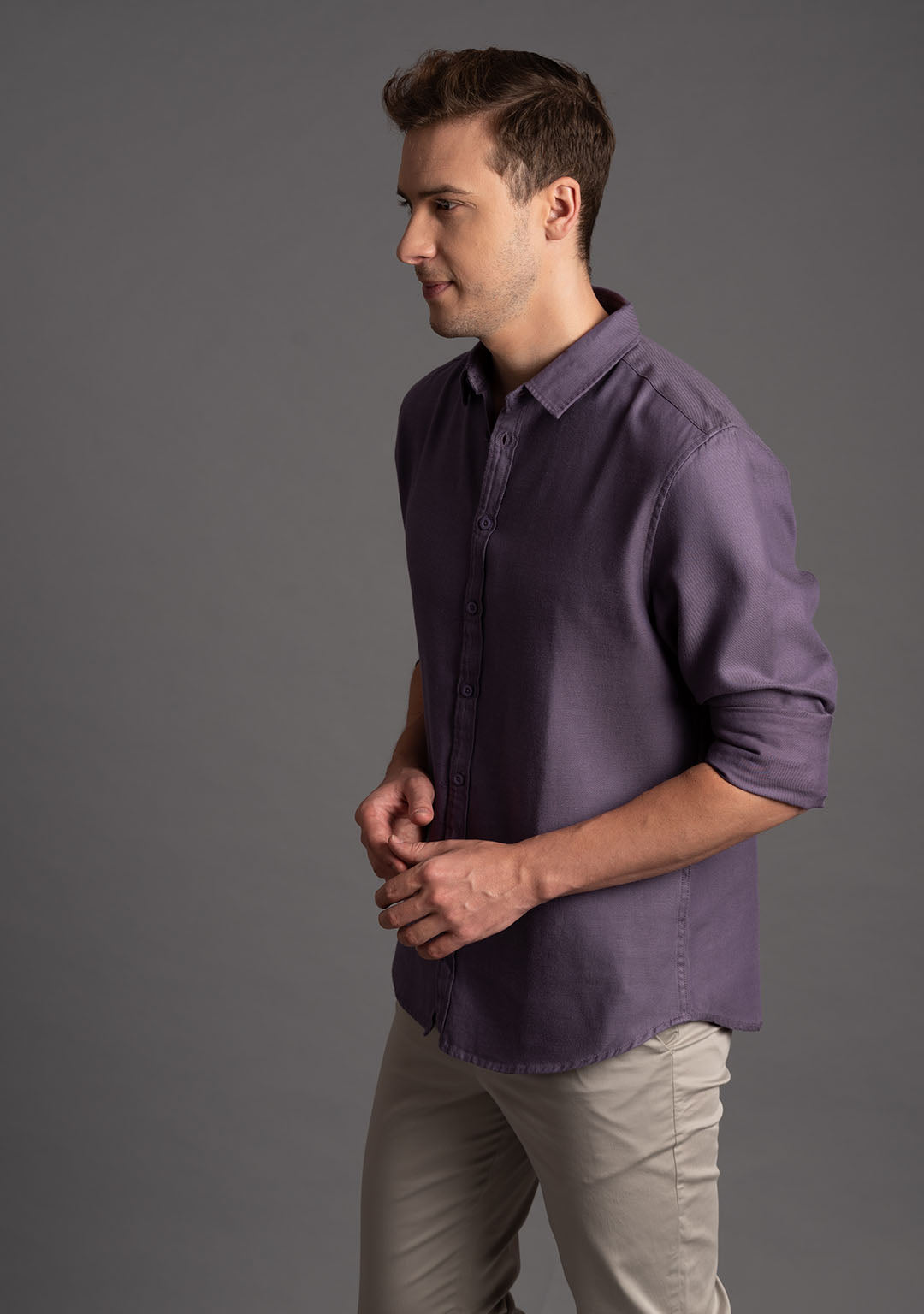 Tencel™ Shirt in Mulberry - Aristobrat