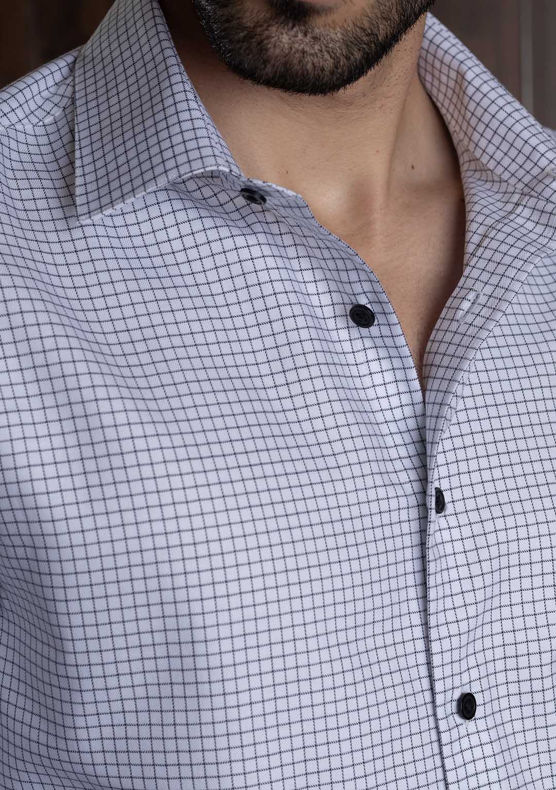 Pearl White Checks