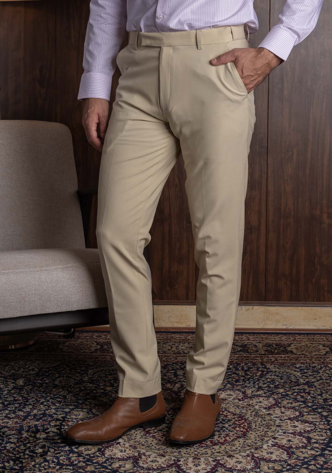Élite Trouser in Butter Cream