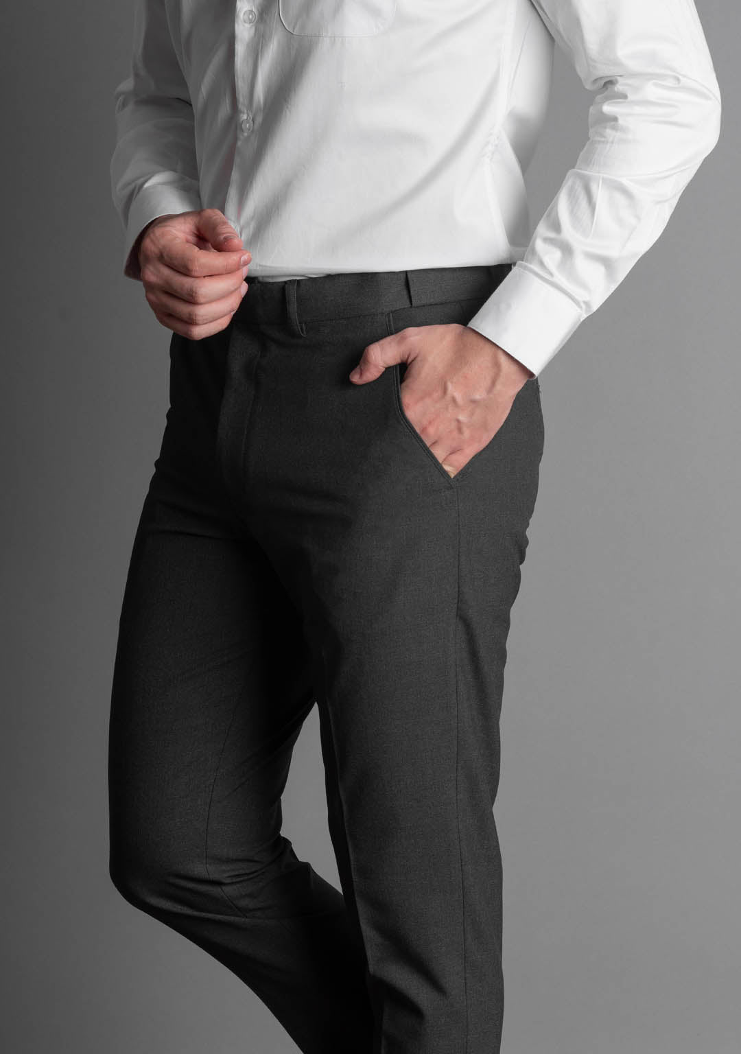 Elite Trousers in Grey Magnet
