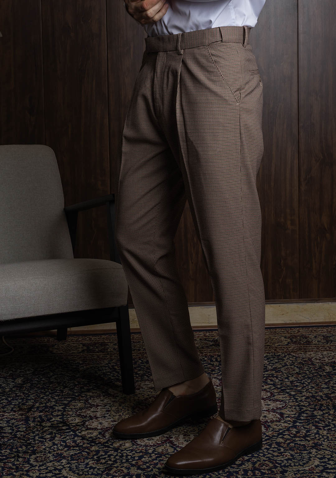 Elite Trousers in Signature Houndstooth