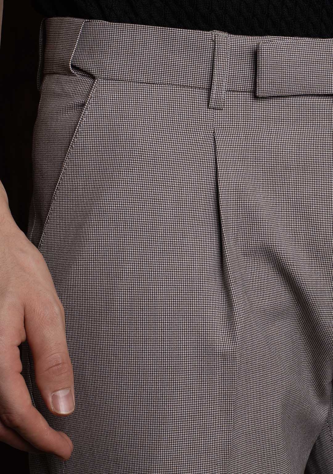 Elite Trousers in Micro Checks