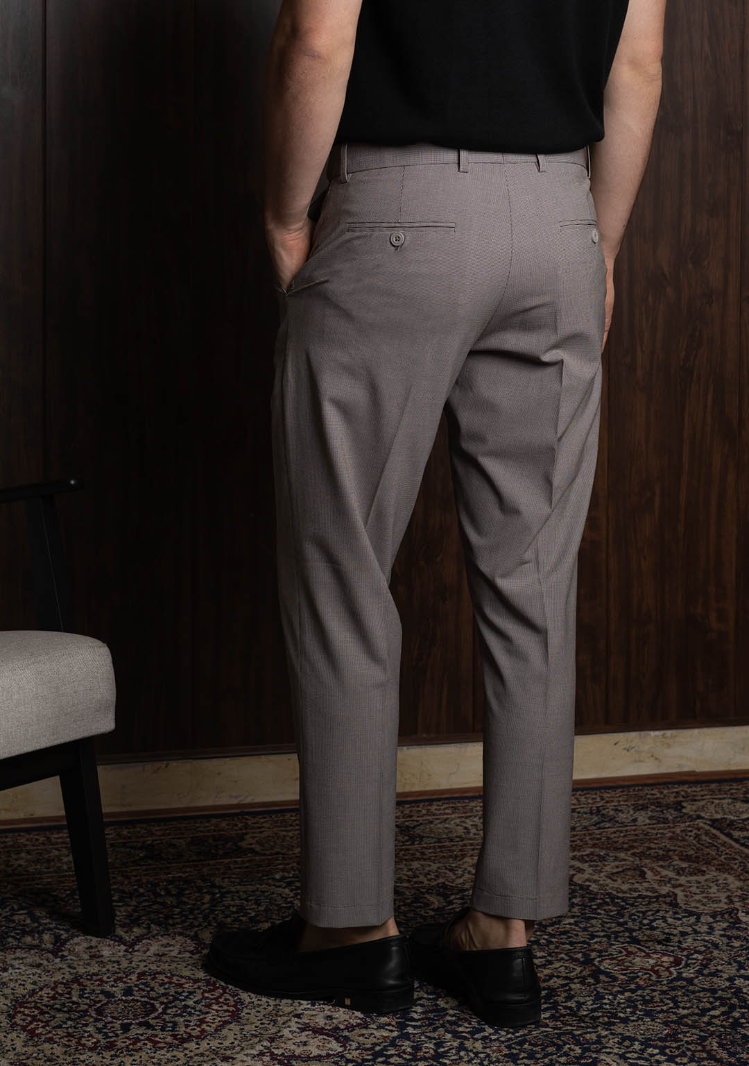 Elite Trousers in Micro Checks